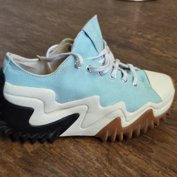 Converse Run Star Sz 8 Men Motion Platform 90s Turquoise White Sneaker - Picture 2 of 16